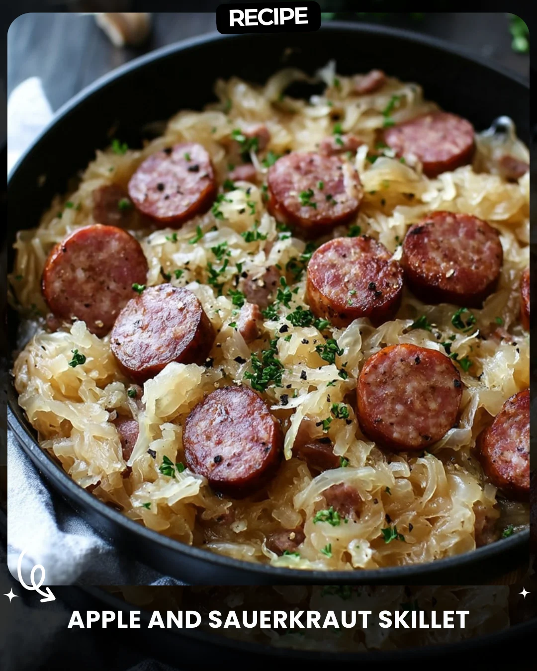 Apple and Sauerkraut Skillet