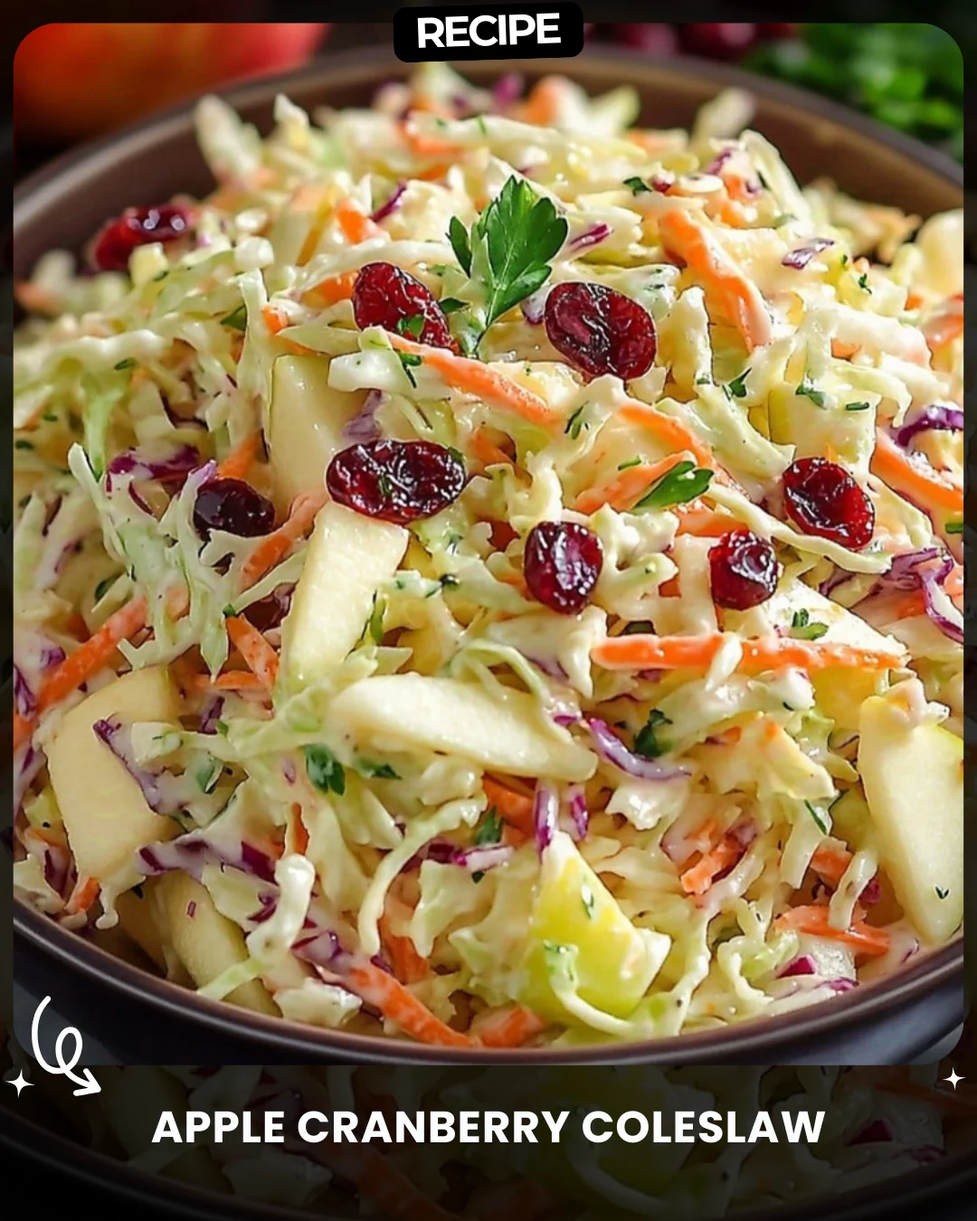 Apple Cranberry Coleslaw