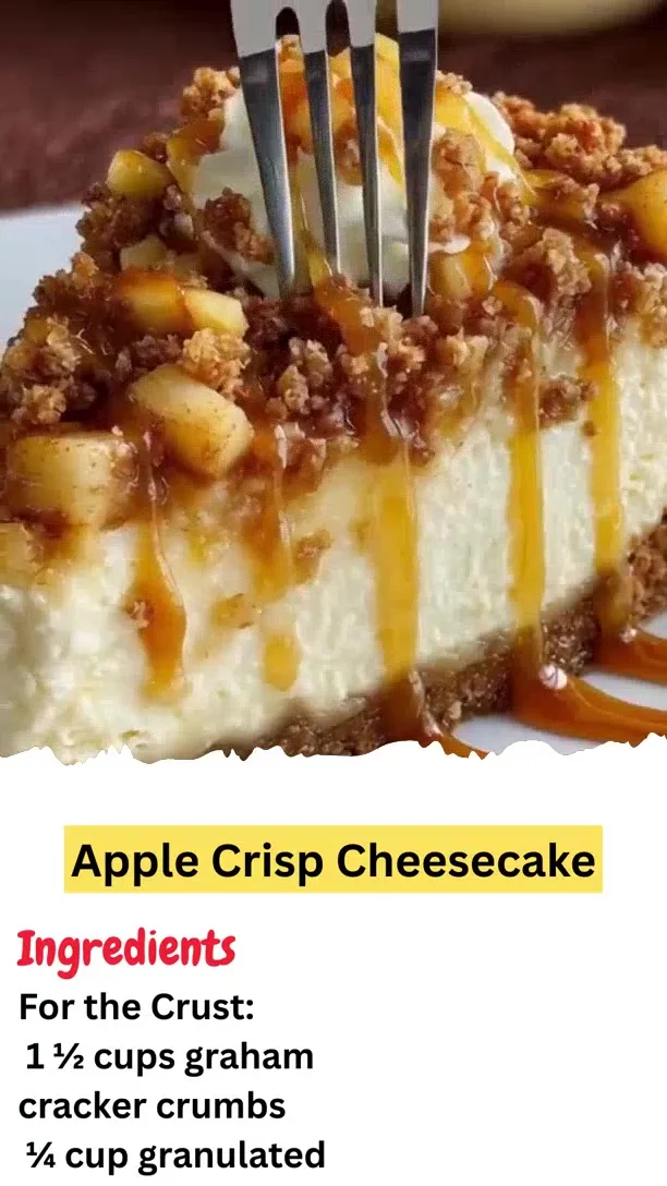 Apple Crisp Cheesecake