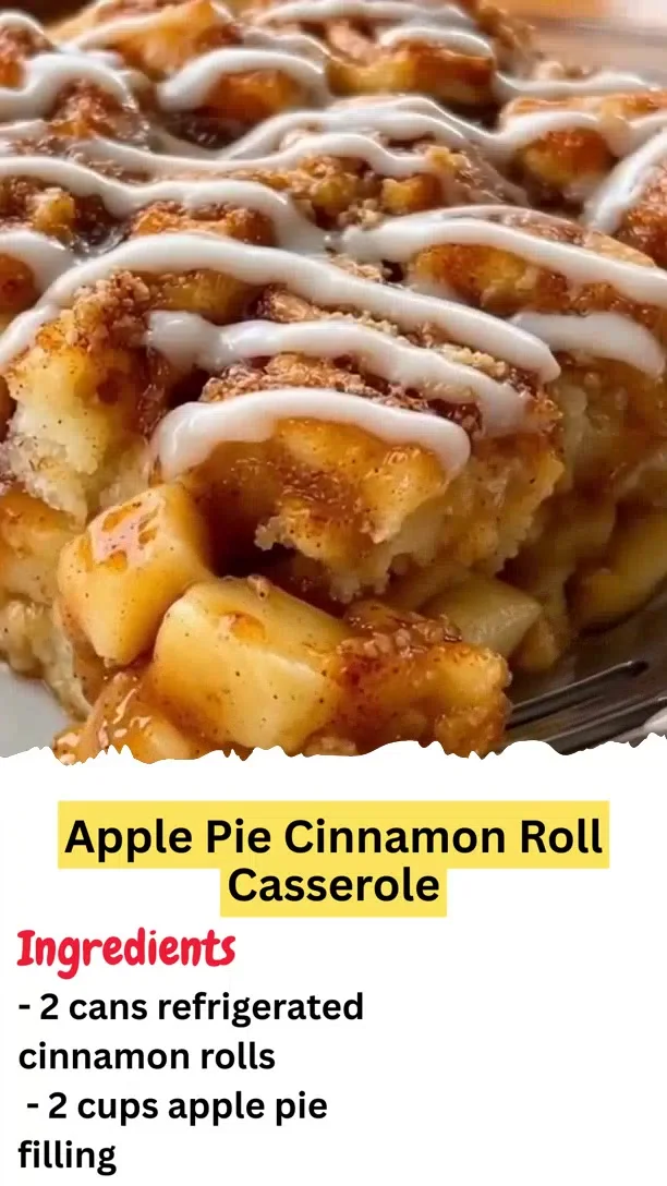 Apple Pie Cinnamon Roll Casserole