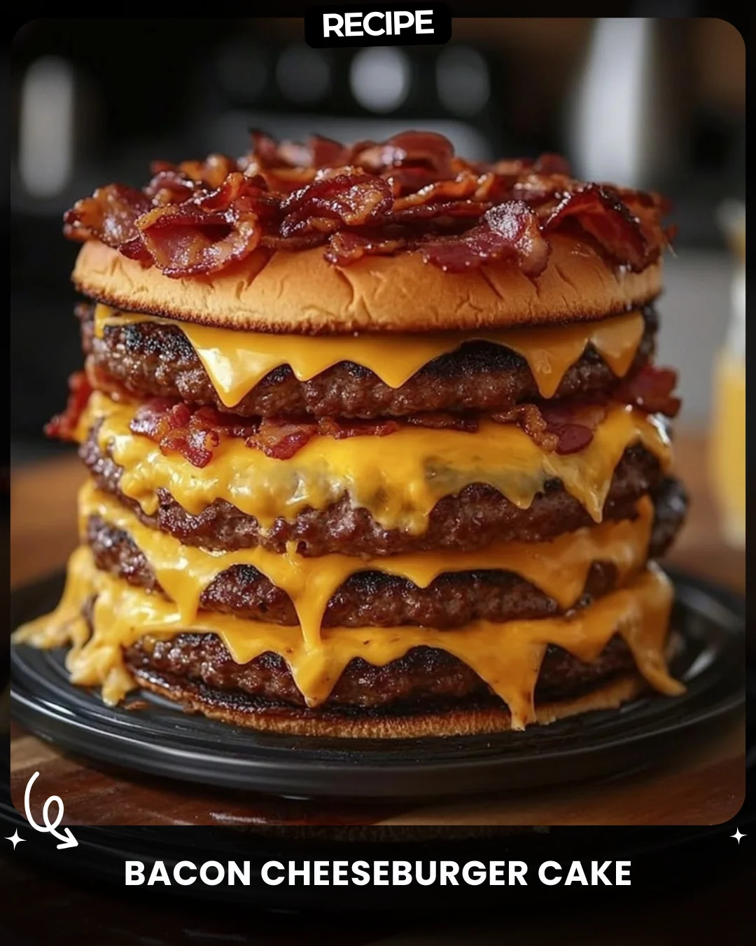 Bacon Cheeseburger Cake