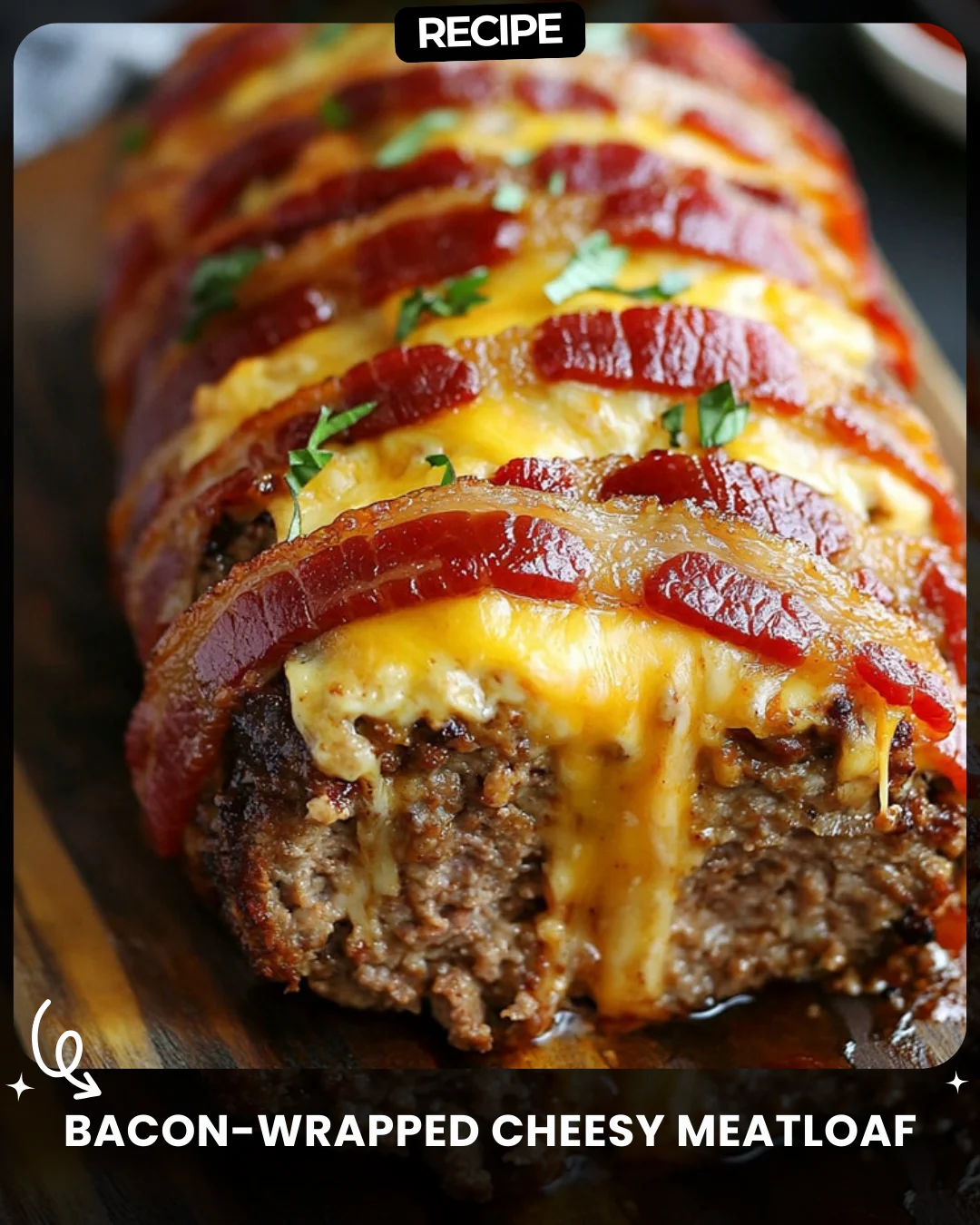 Bacon-Wrapped Cheesy Meatloaf