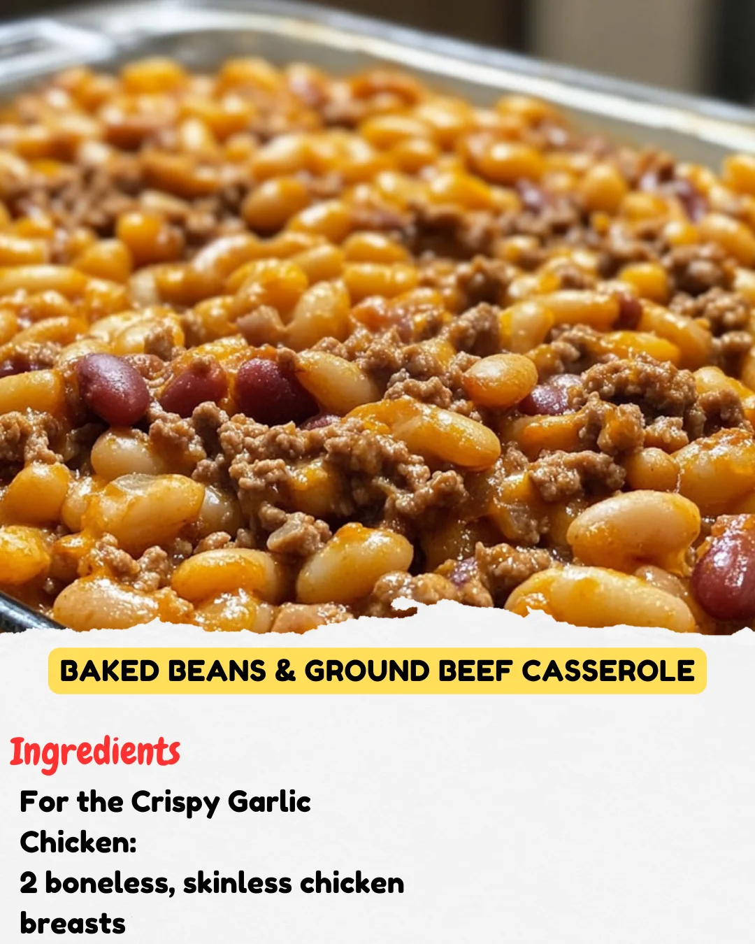 Baked Beans & Ground Beef Casserole