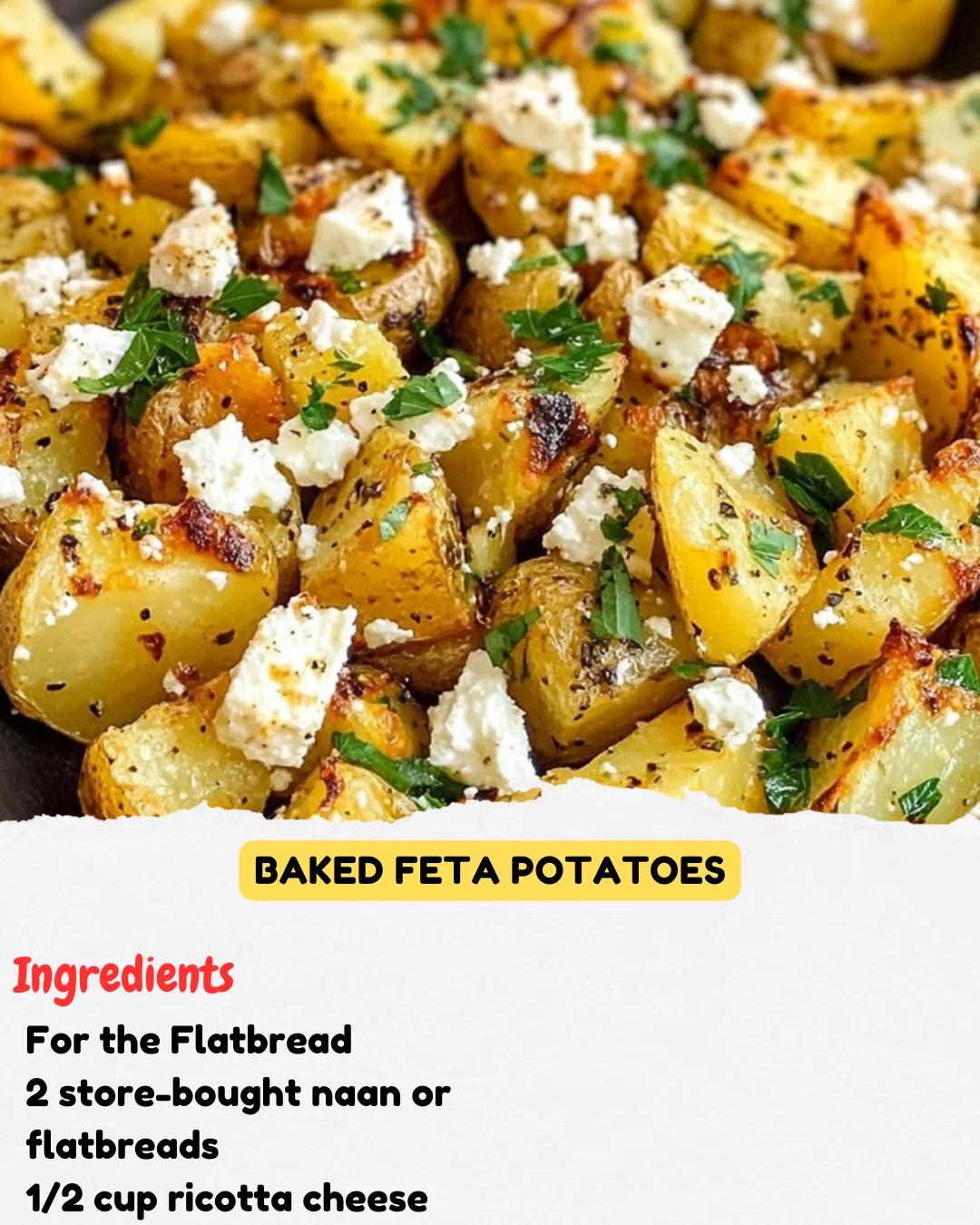 Baked Feta Potatoes