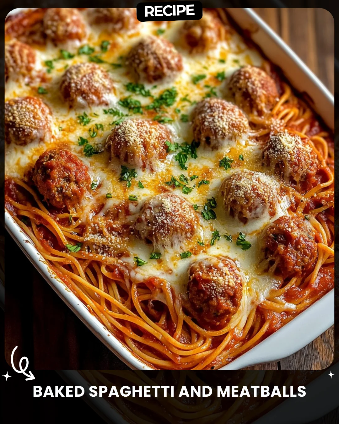Baked Spaghetti and Meatballs