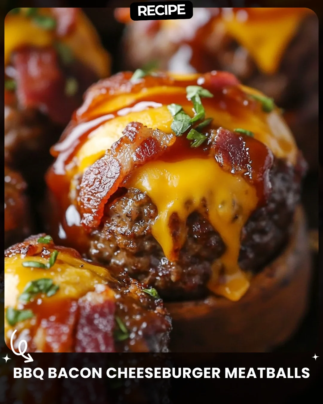 BBQ Bacon Cheeseburger Meatballs