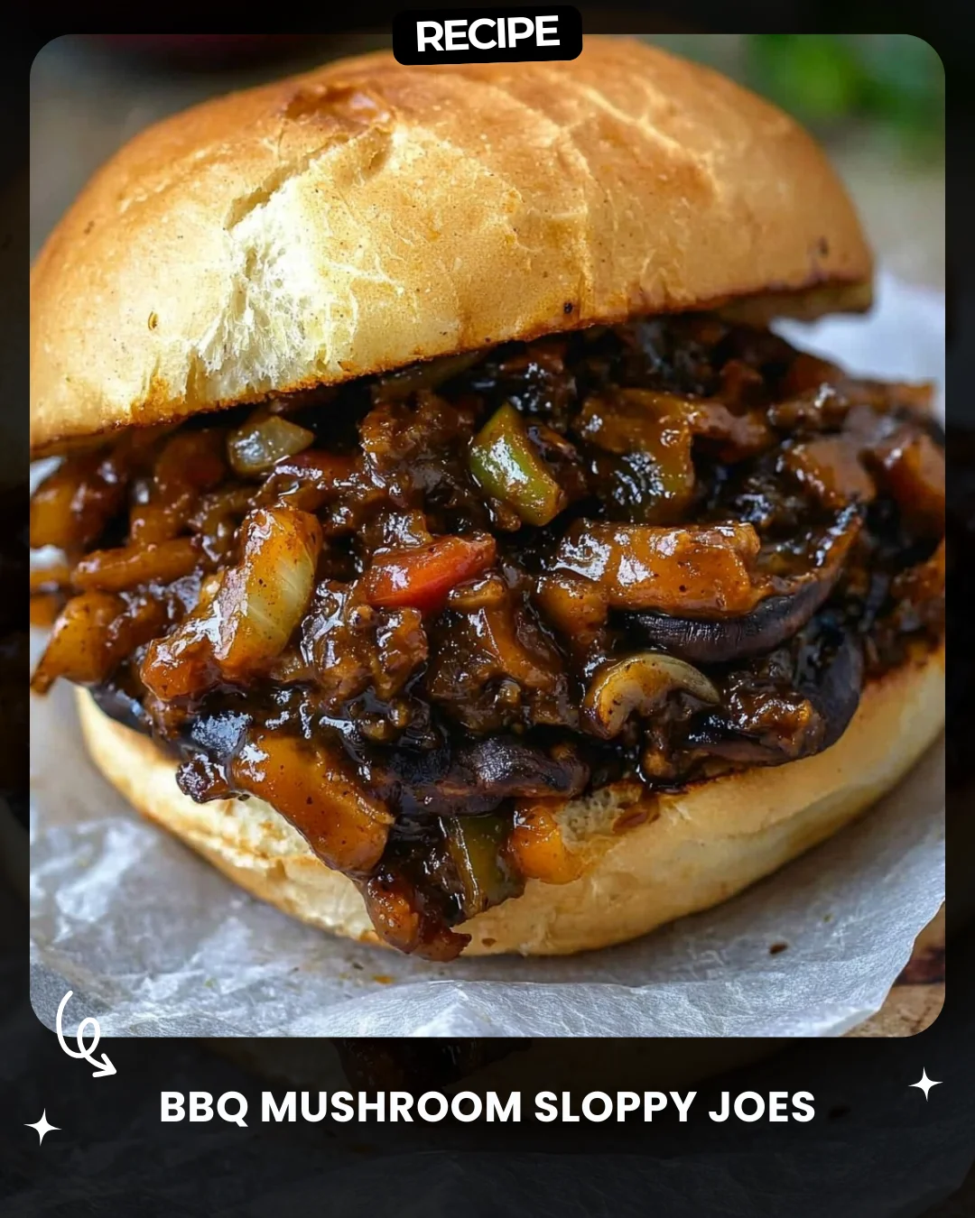 BBQ Mushroom Sloppy Joes