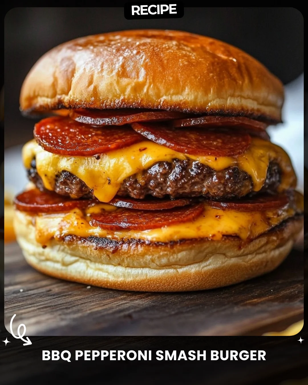 BBQ Pepperoni Smash Burger