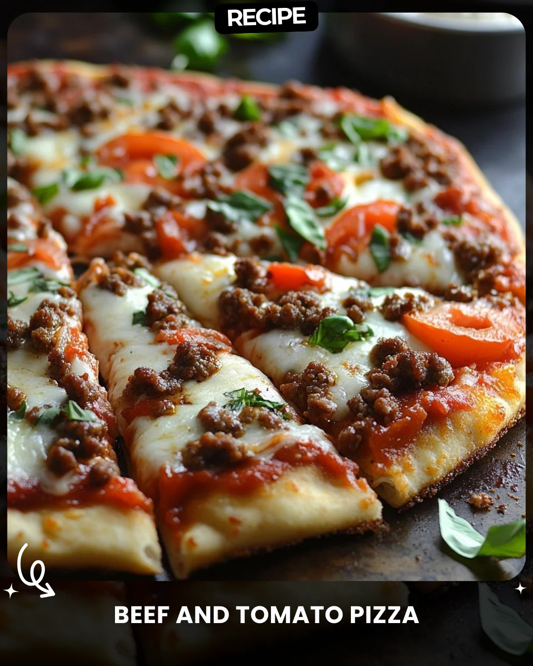 Beef and Tomato Pizza