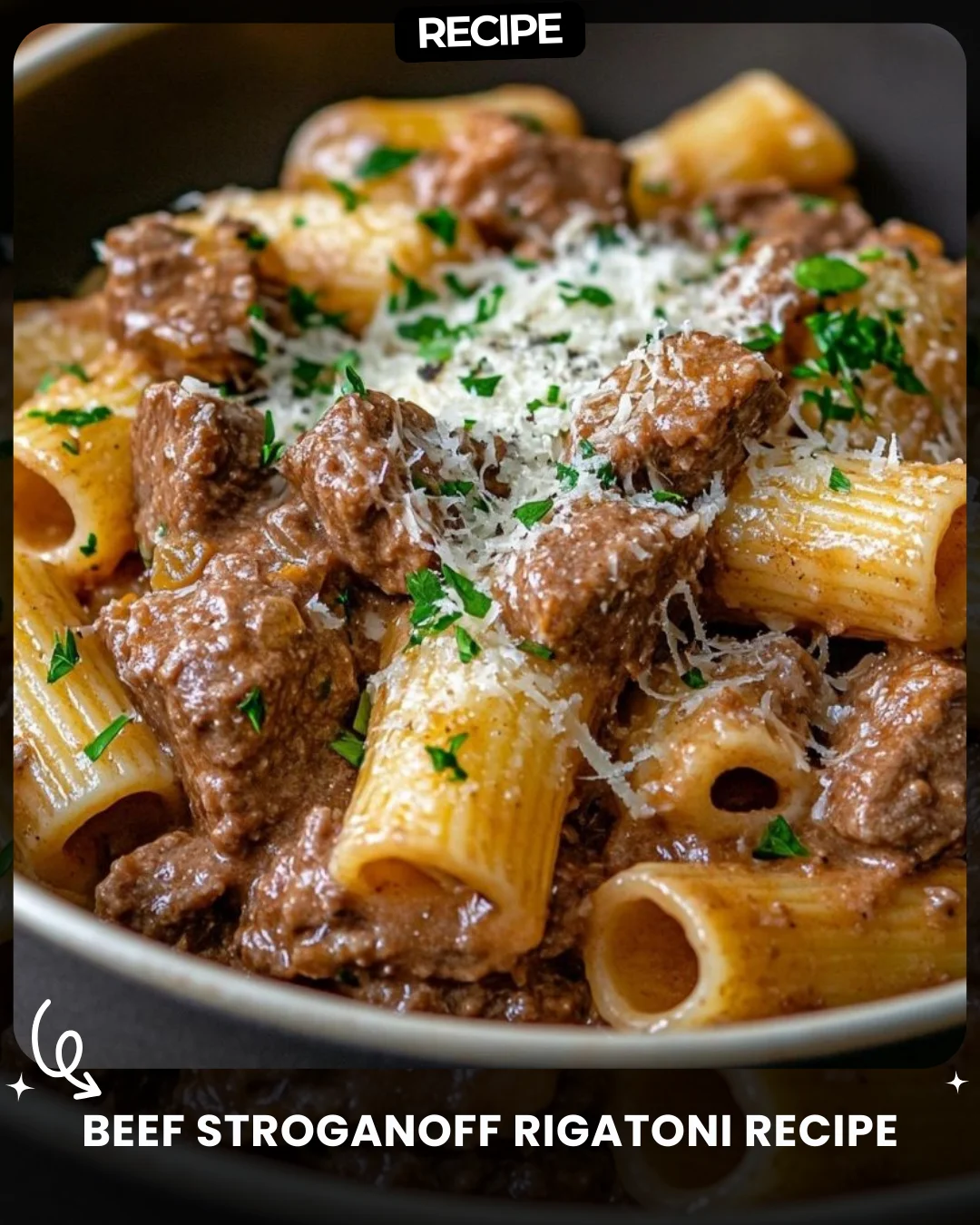 Beef Stroganoff Rigatoni Recipe