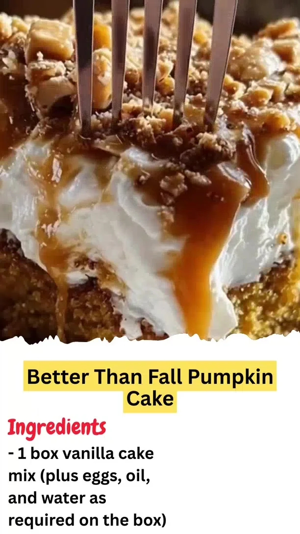 Better Than Fall Pumpkin Cake