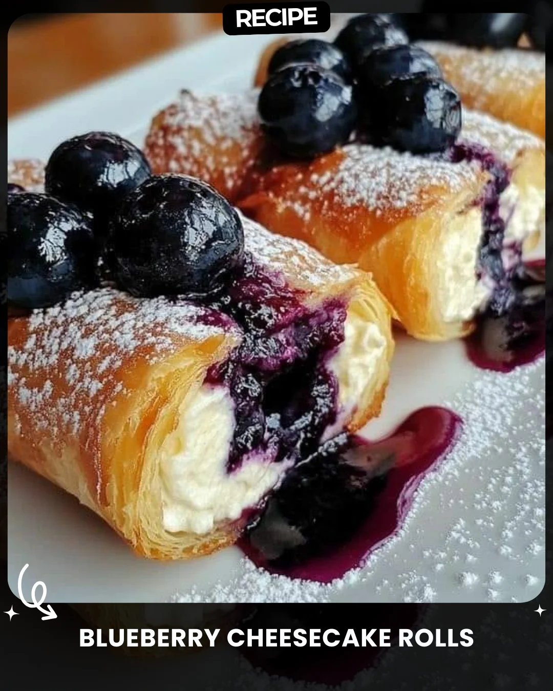 Blueberry Cheesecake Rolls
