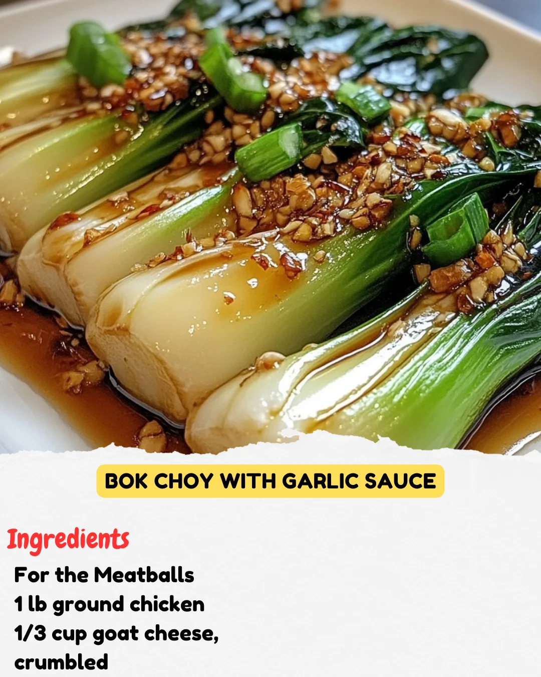Bok Choy with Garlic Sauce
