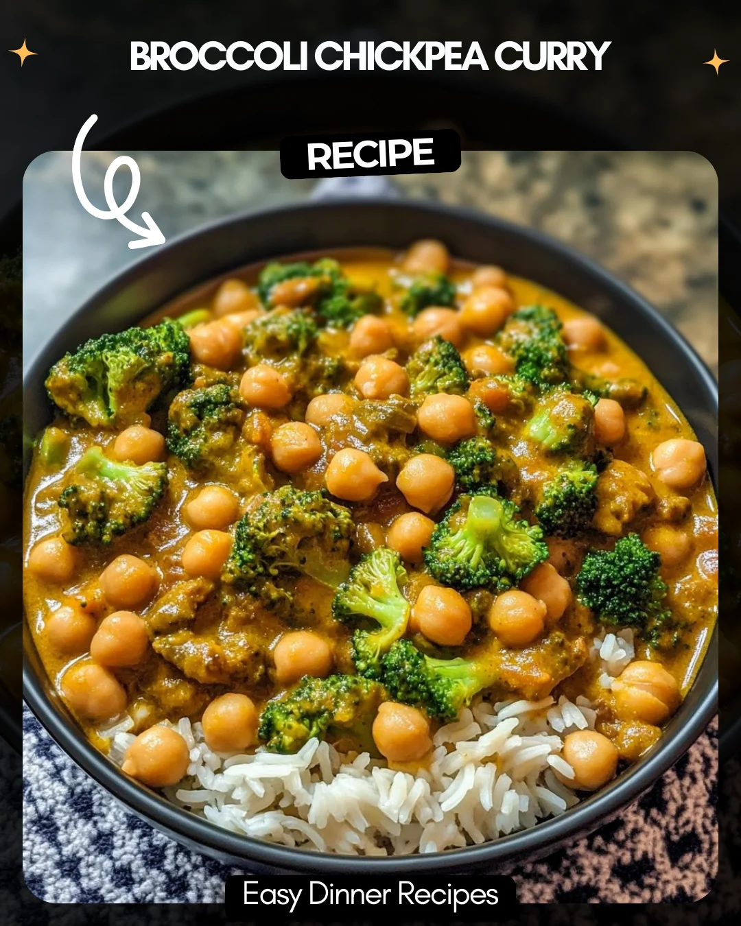 Broccoli Chickpea Curry