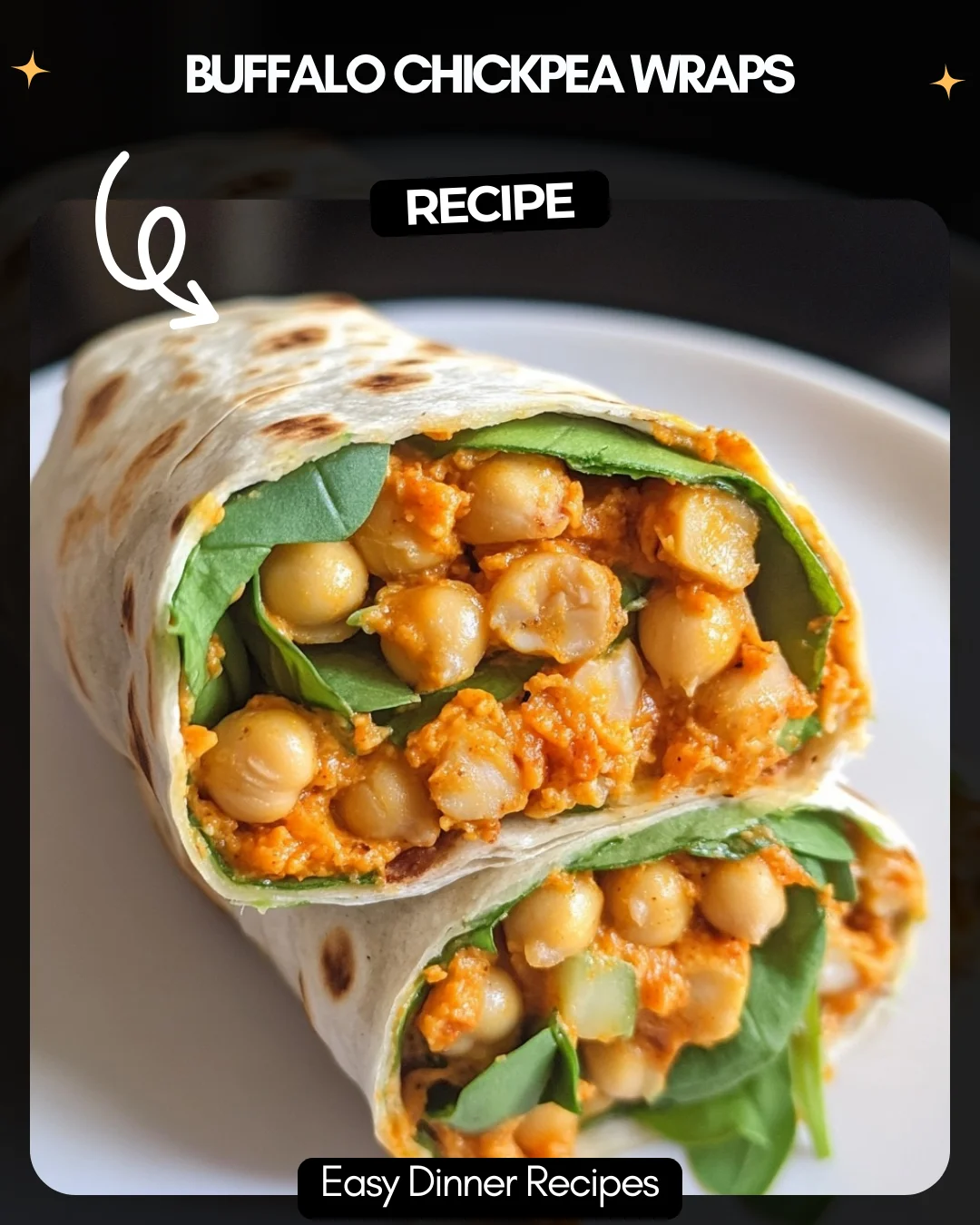 Buffalo Chickpea Wraps