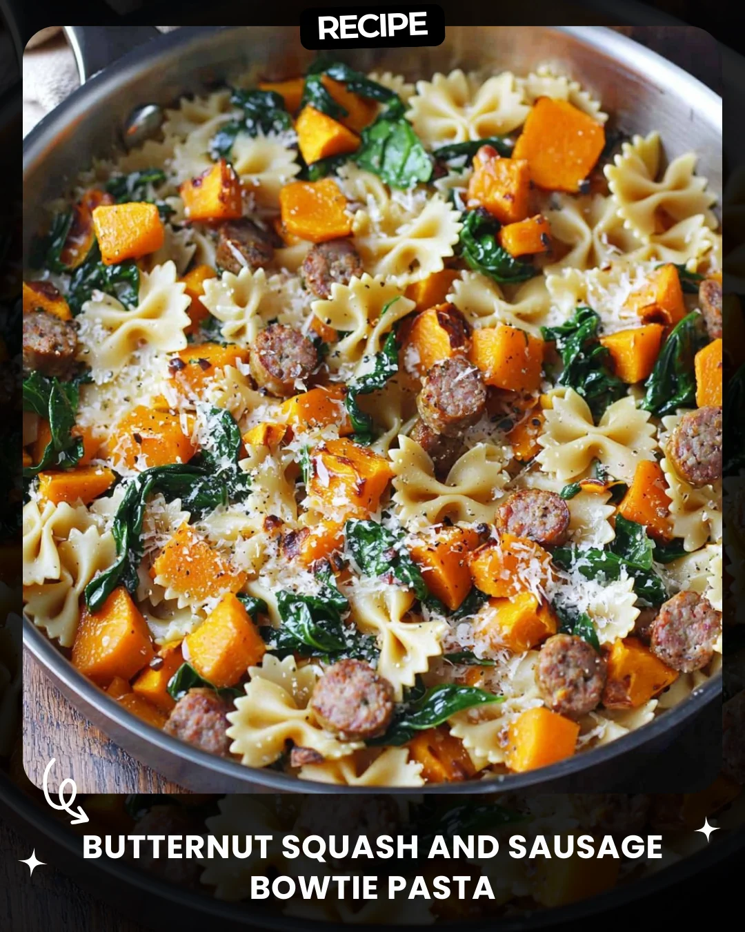 Butternut Squash and Sausage Bowtie Pasta