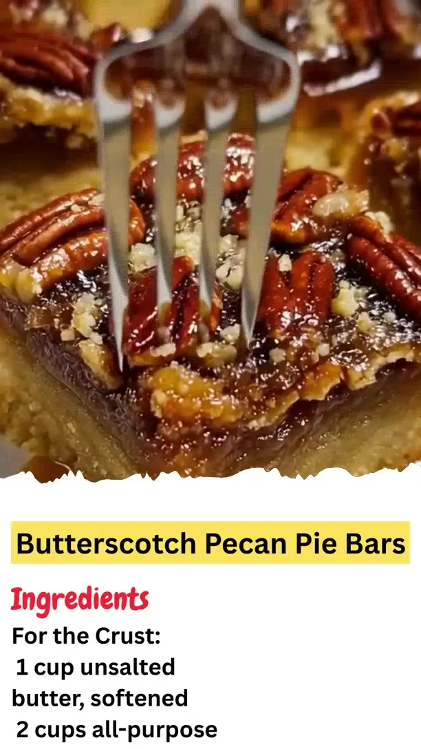 Butterscotch Pecan Pie Bars