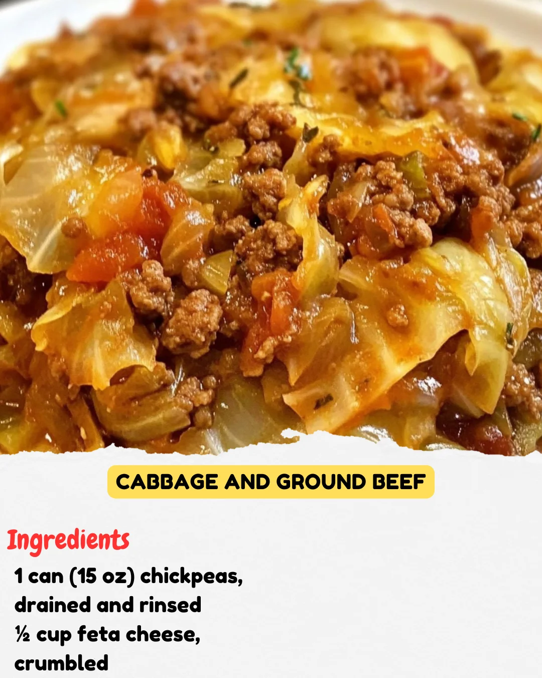 Cabbage and Ground Beef