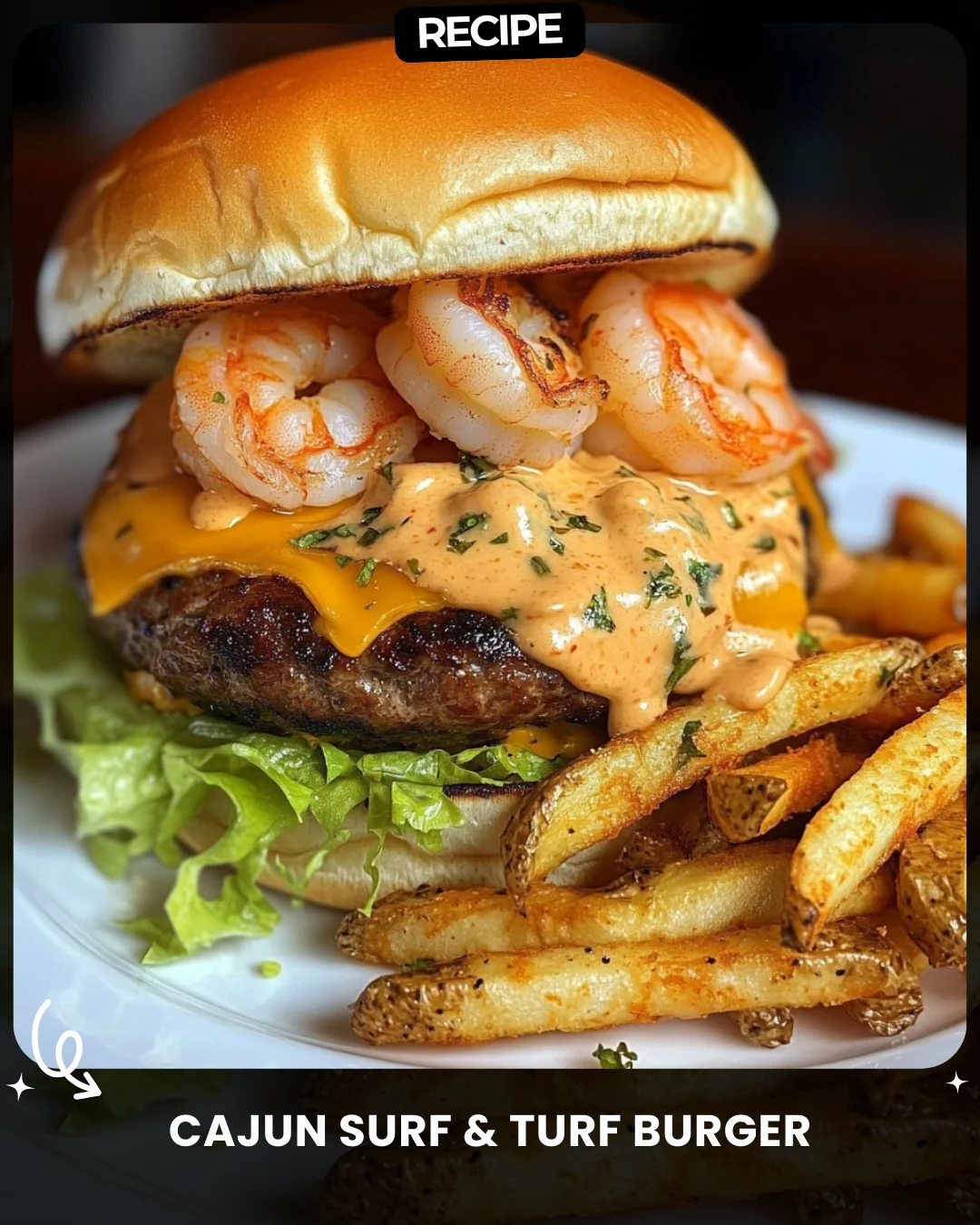 Cajun Surf & Turf Burger
