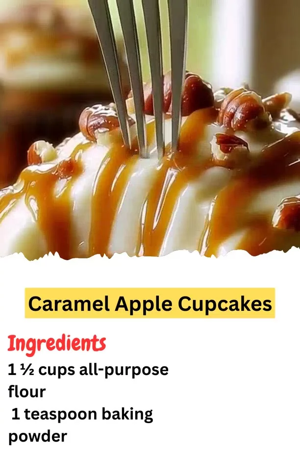Caramel Apple Cupcakes