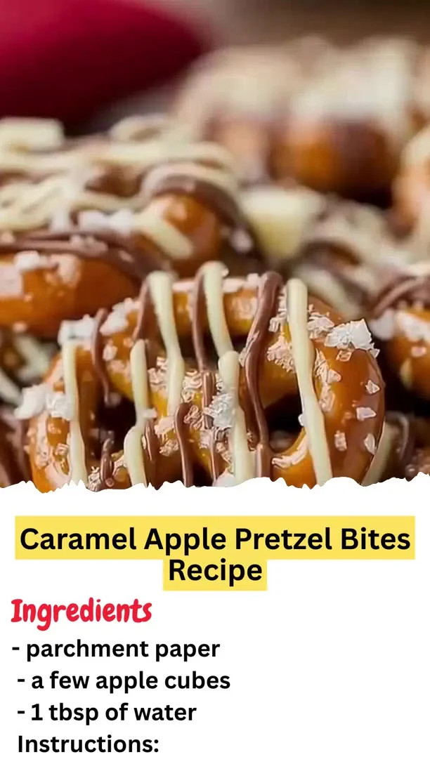 Caramel Apple Pretzel Bites Recipe