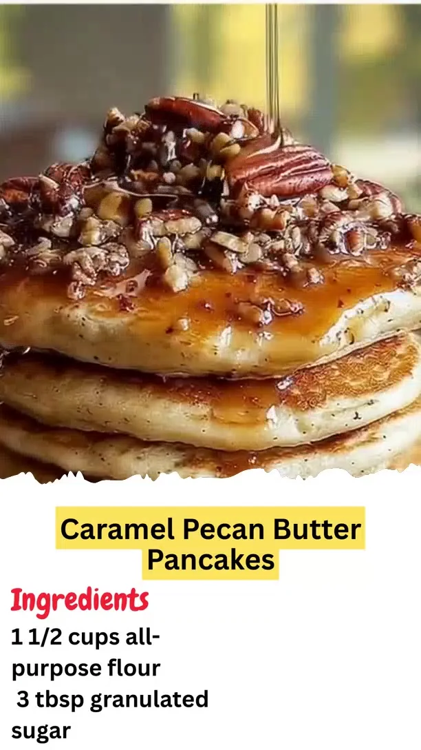 Caramel Pecan Butter Pancakes