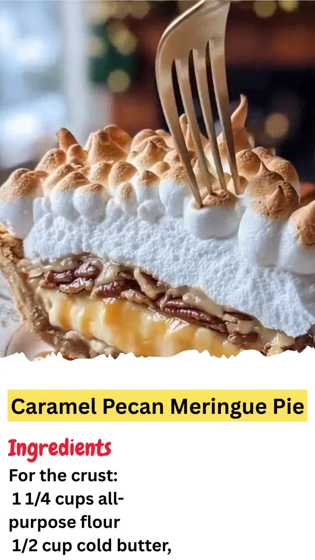 Caramel Pecan Meringue Pie