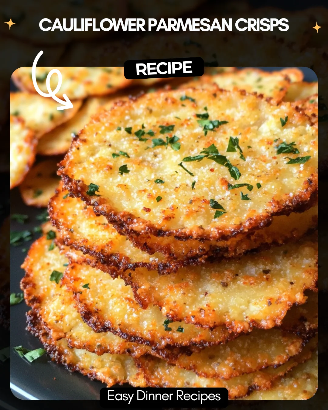 Cauliflower Parmesan Crisps