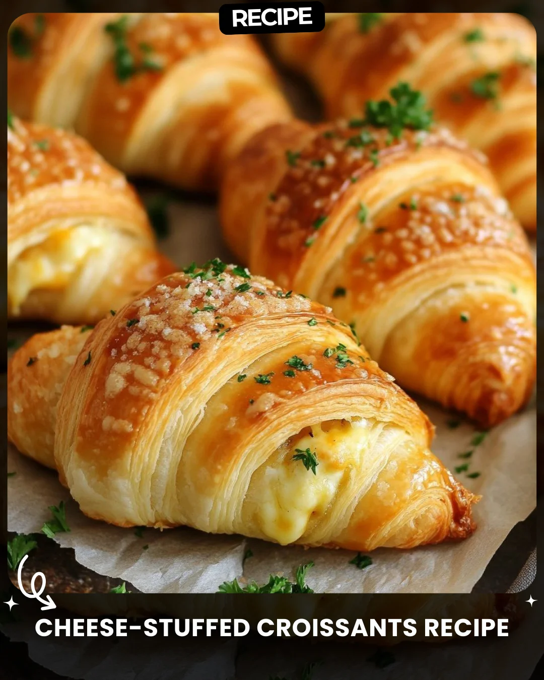Cheese-Stuffed Croissants Recipe