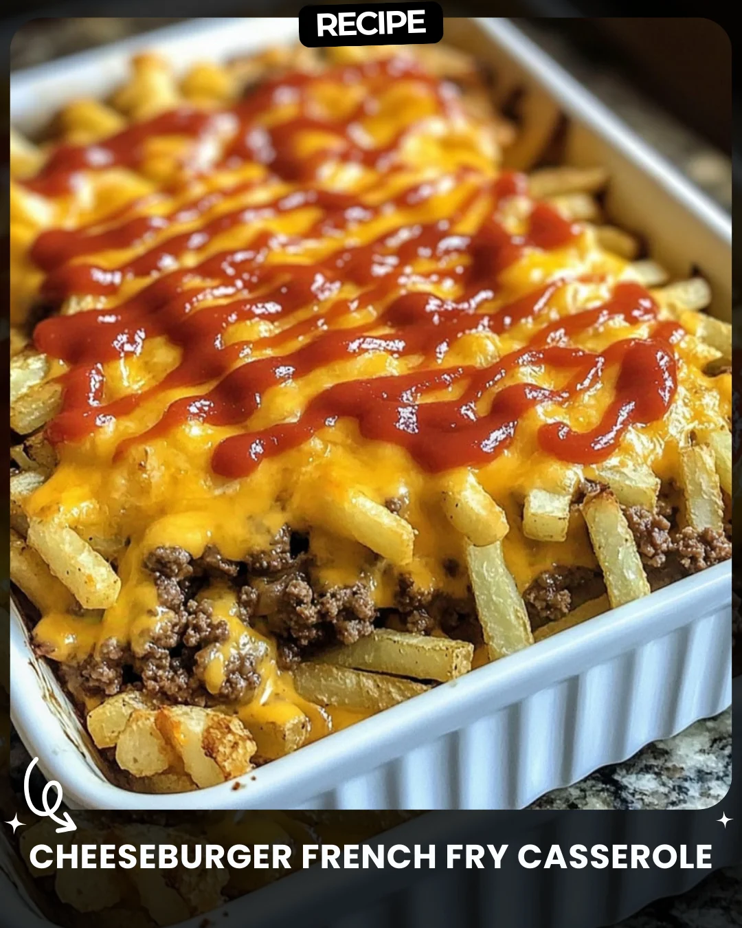Cheeseburger French Fry Casserole