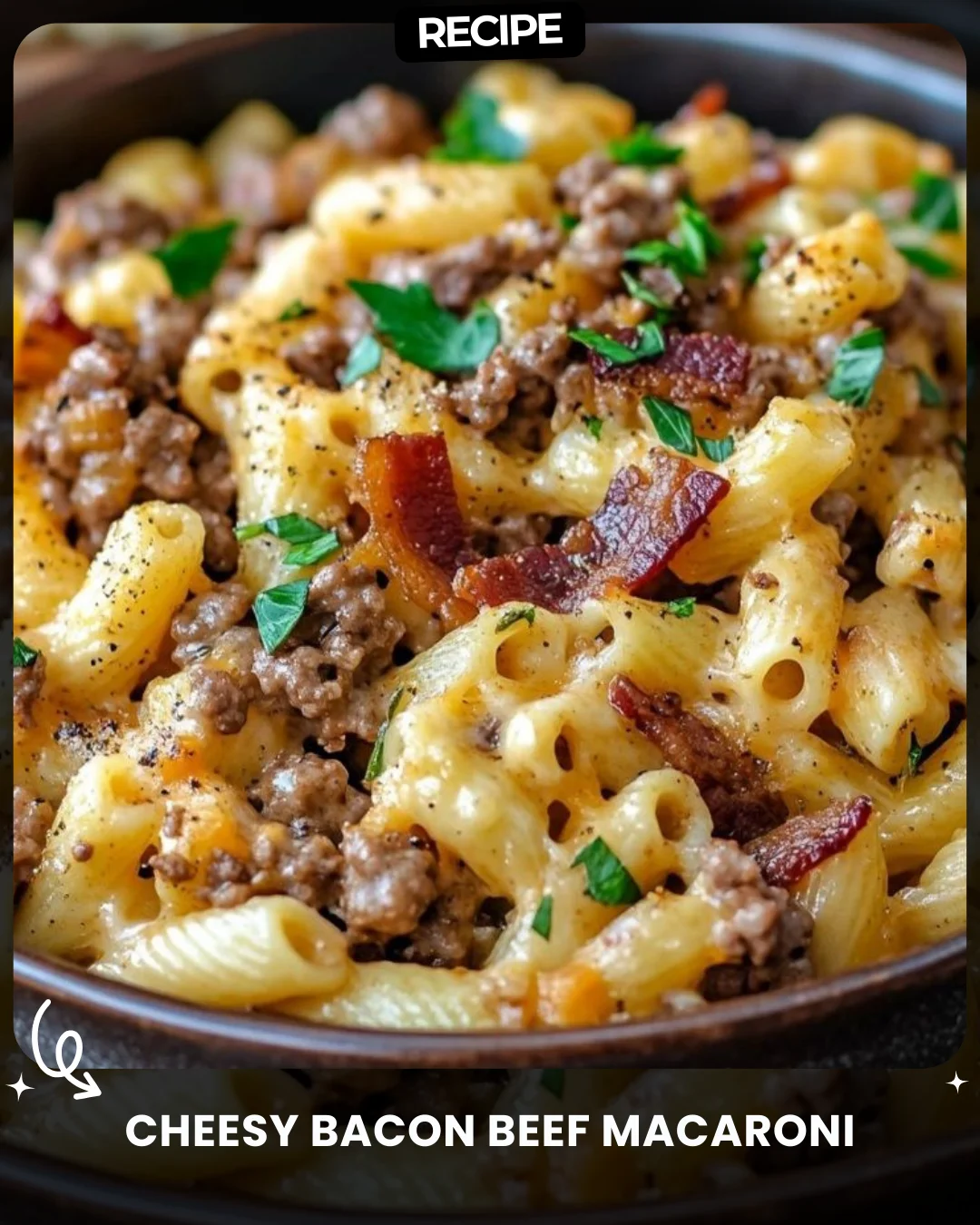 Cheesy Bacon Beef Macaroni