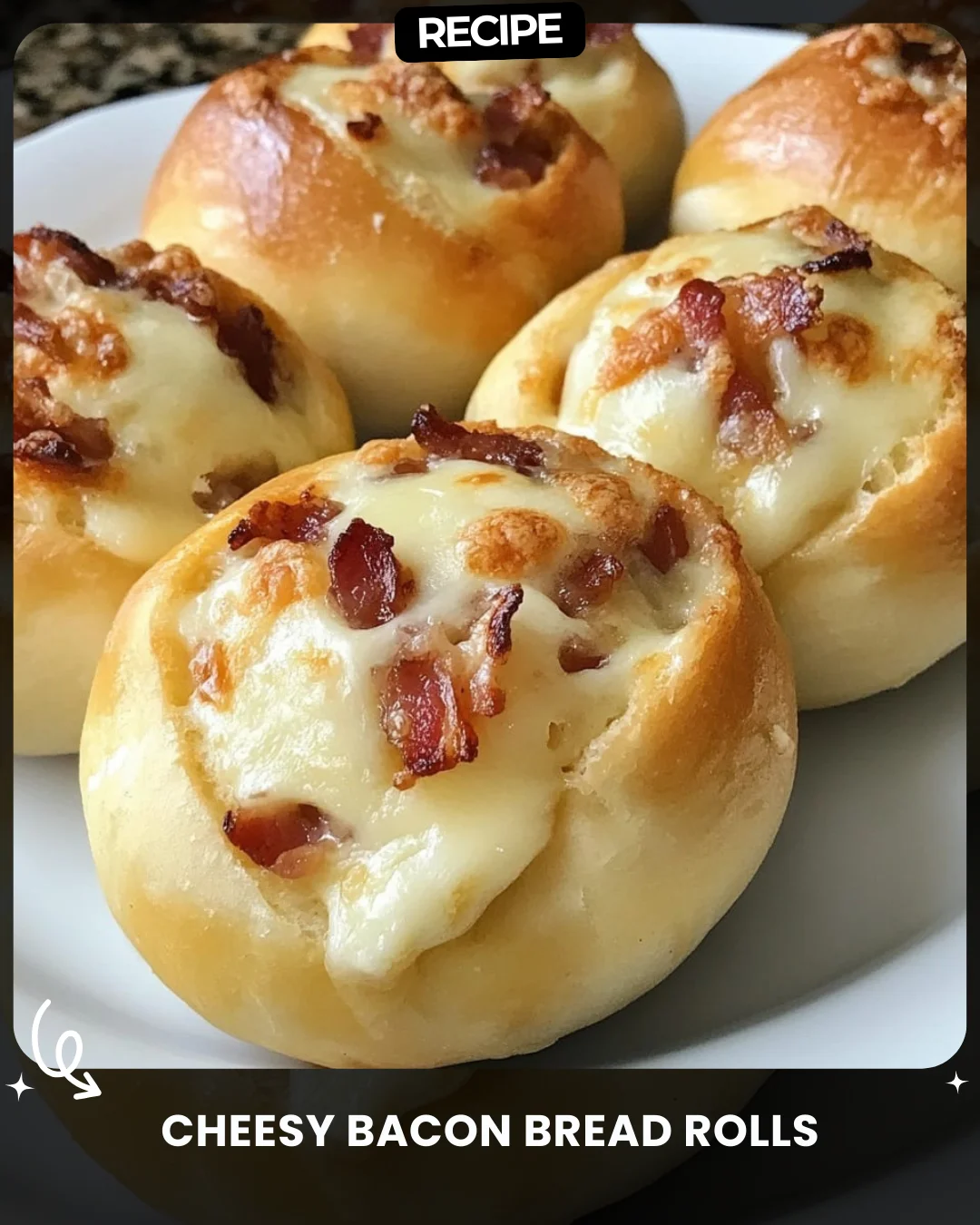 Cheesy Bacon Bread Rolls