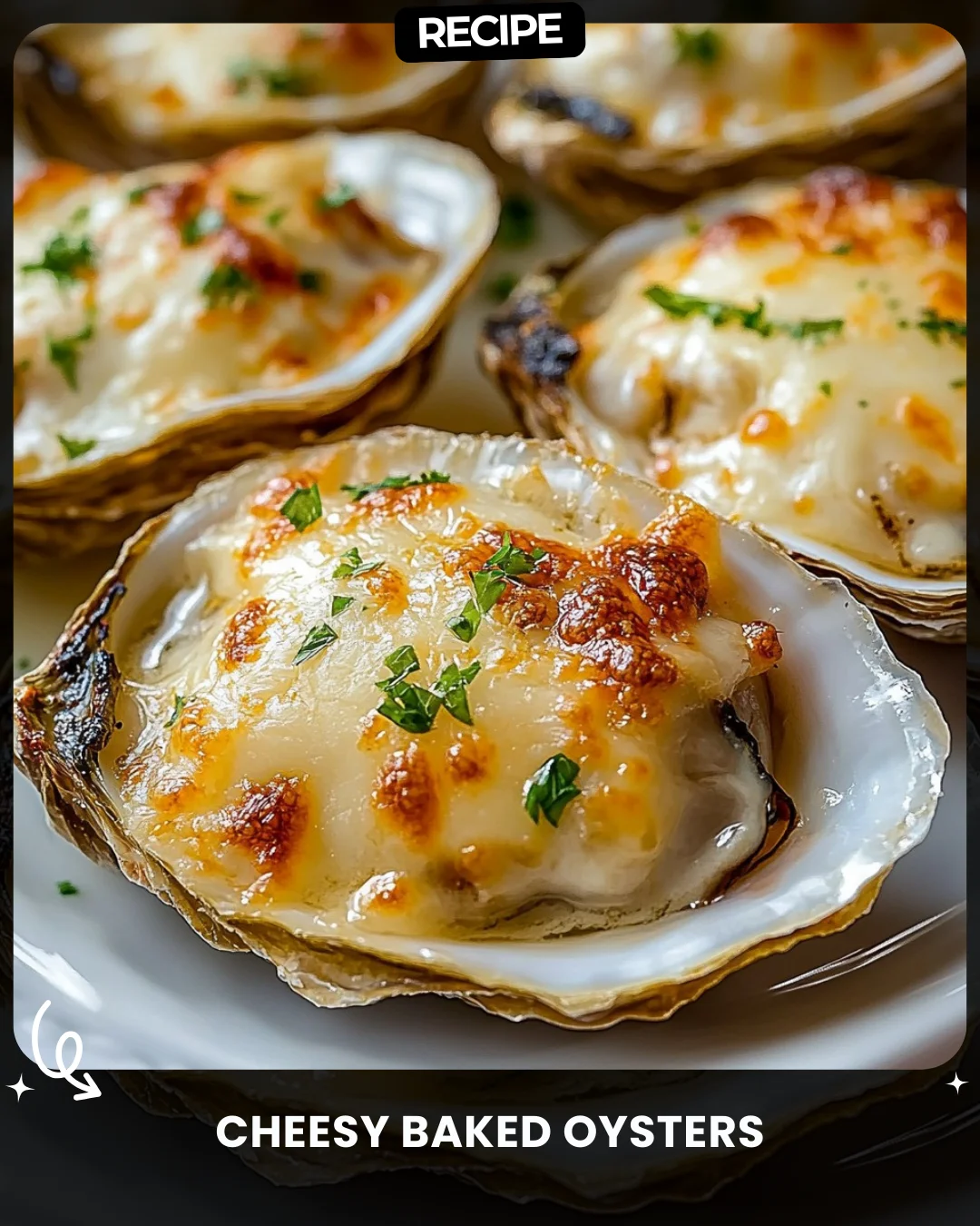 Cheesy Baked Oysters