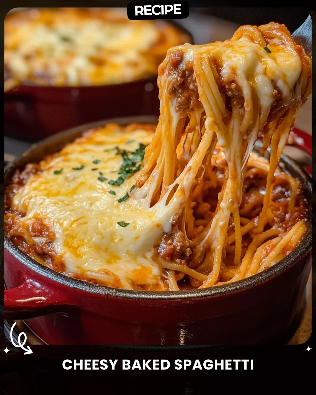 Cheesy Baked Spaghetti