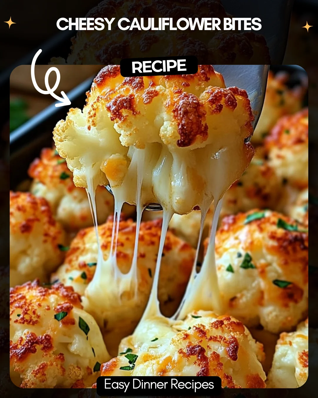 Cheesy Cauliflower Bites