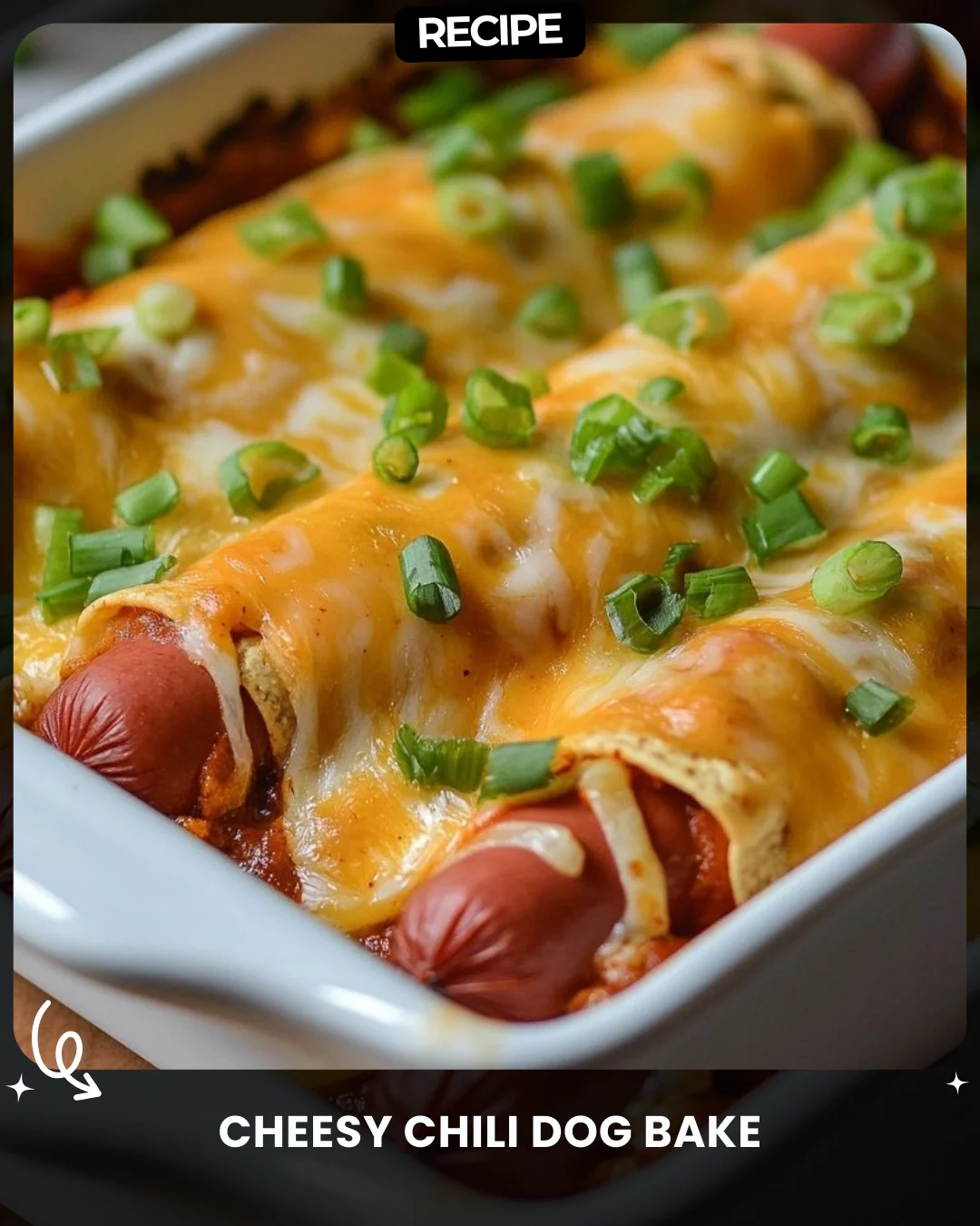 Cheesy Chili Dog Bake