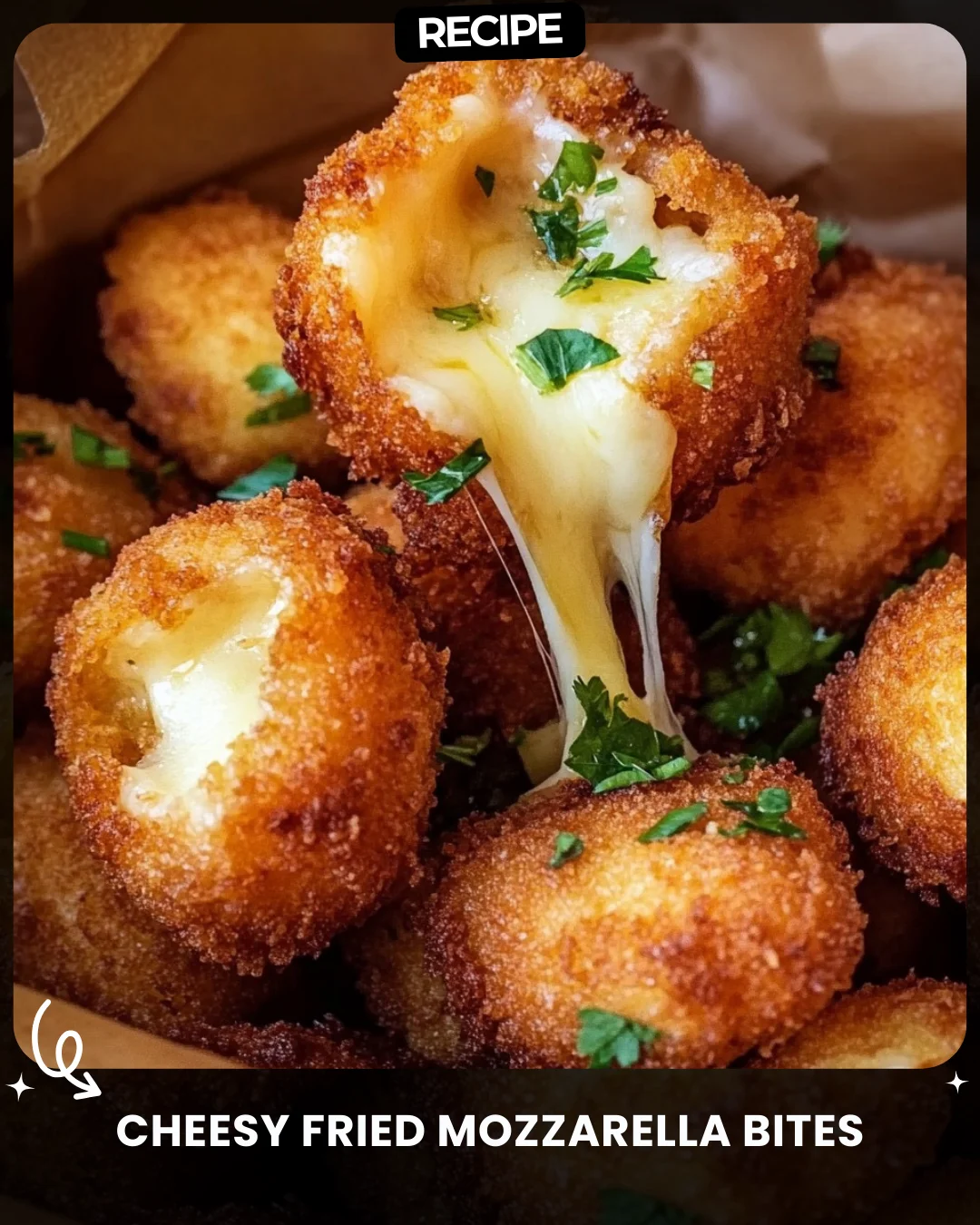 Cheesy Fried Mozzarella Bites