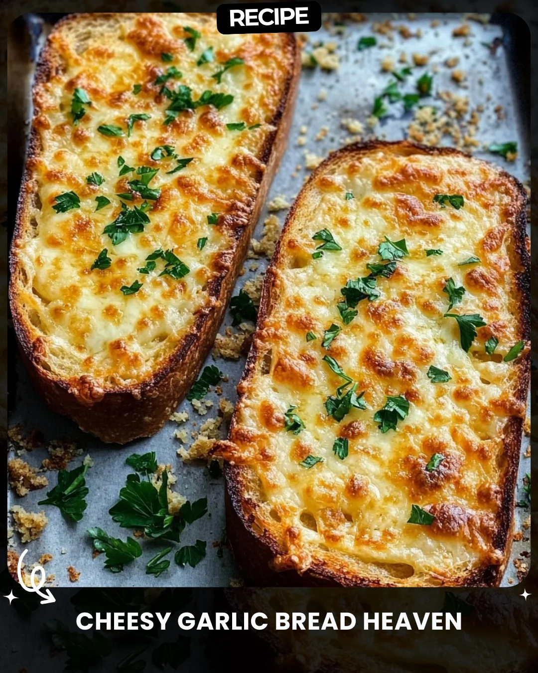 Cheesy Garlic Bread Heaven