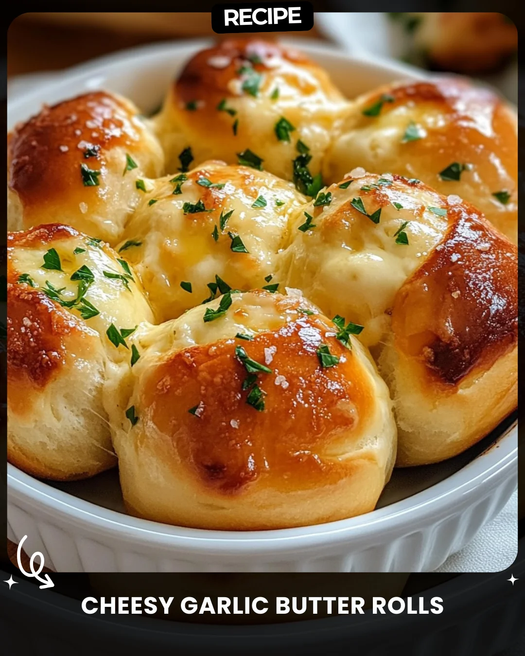 Cheesy Garlic Butter Rolls