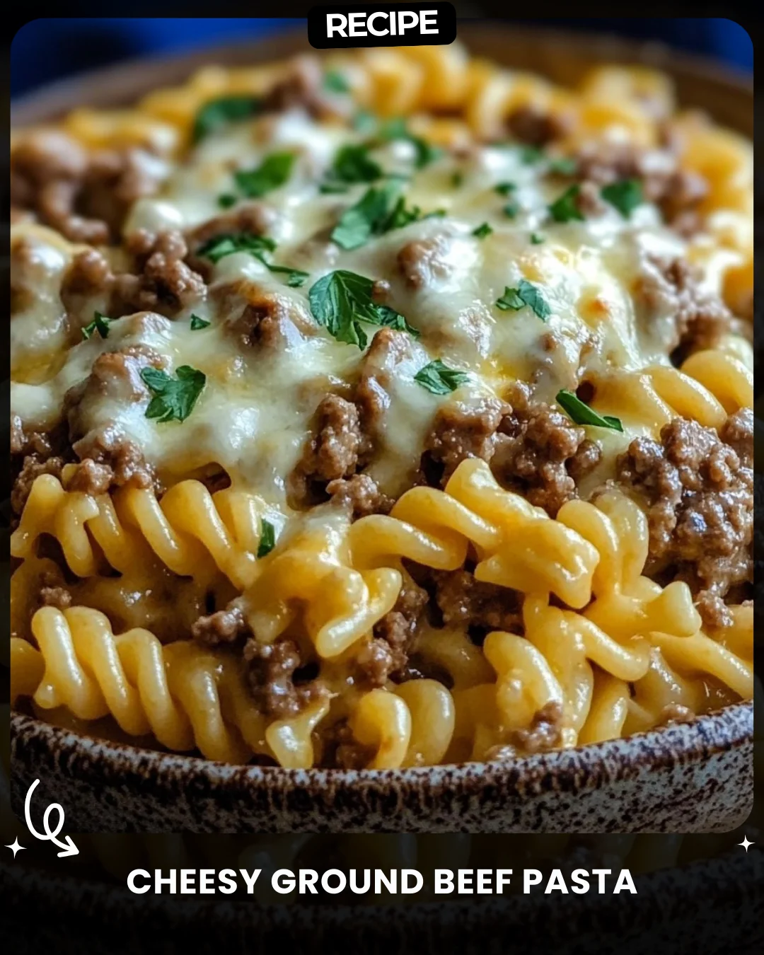 Cheesy Ground Beef Pasta