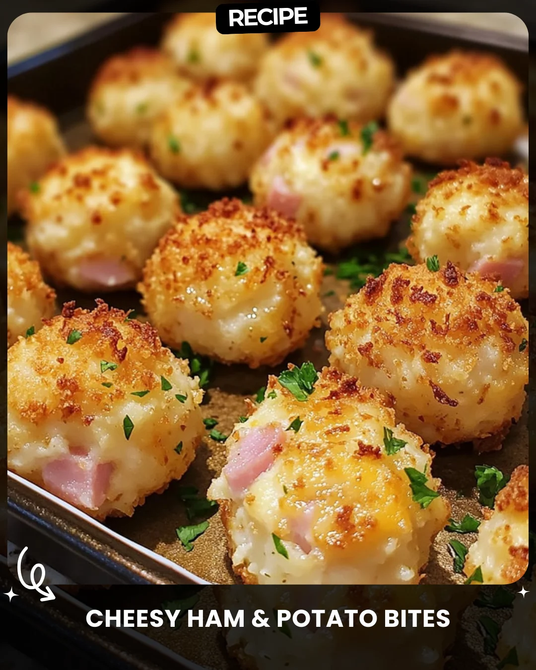 Cheesy Ham & Potato Bites