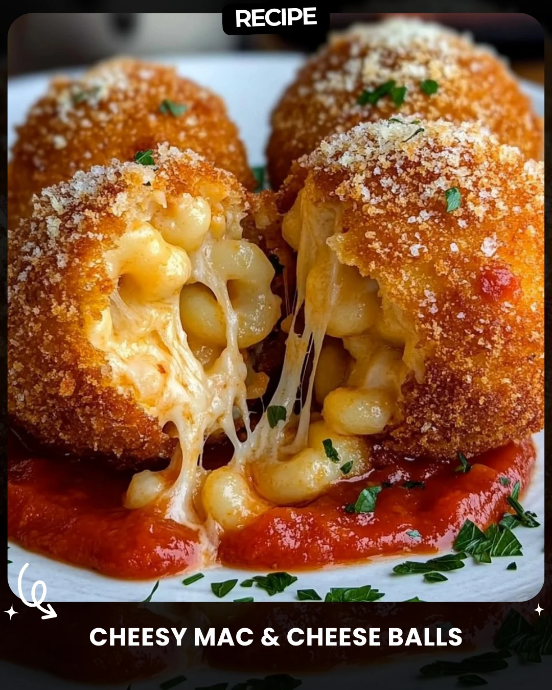 Cheesy Mac & Cheese Balls