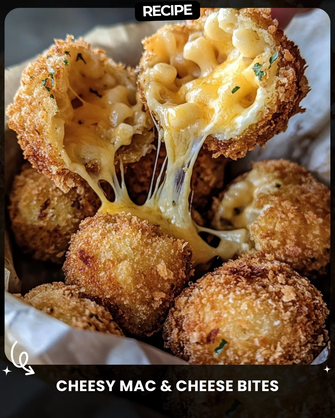 Cheesy Mac & Cheese Bites