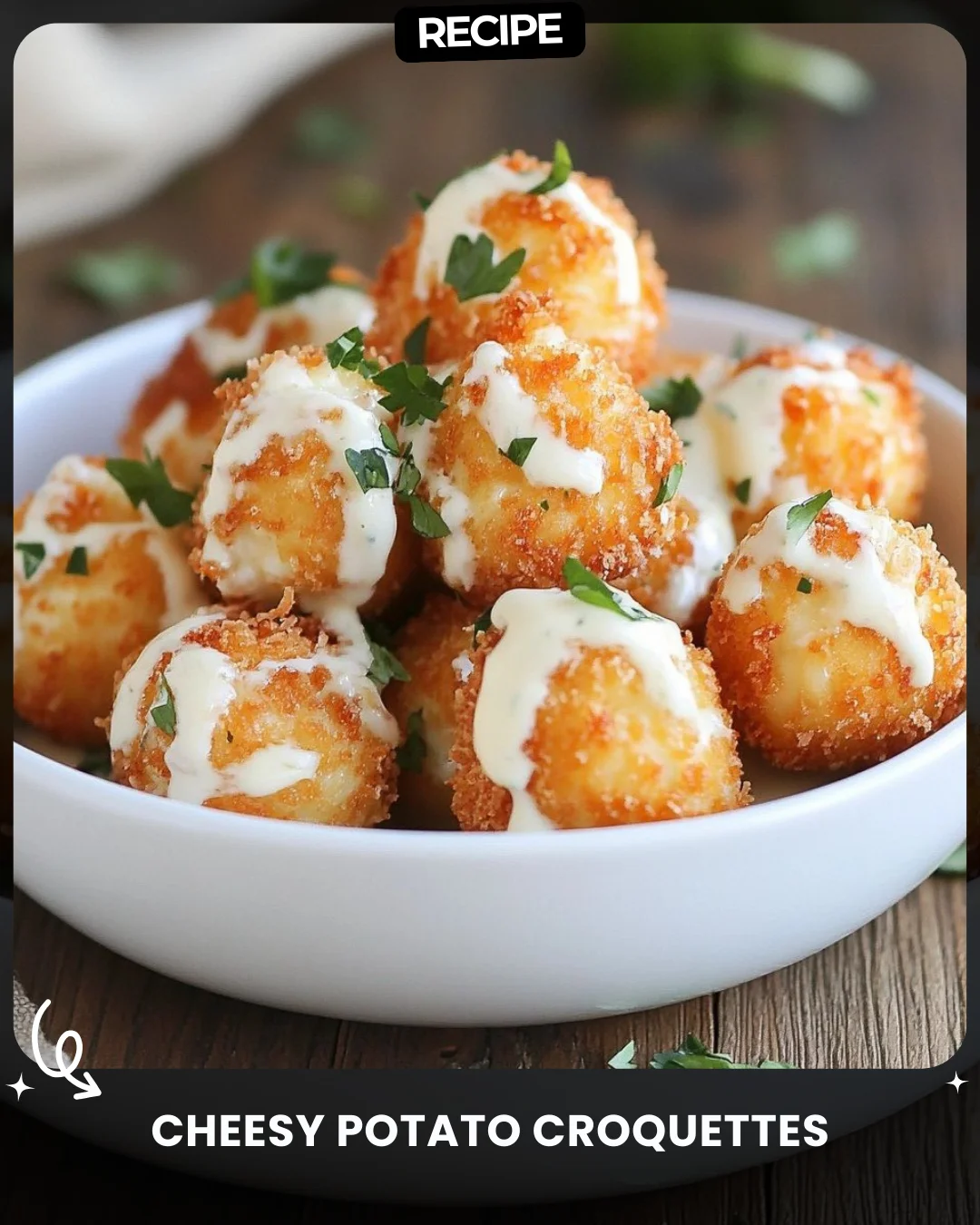 Cheesy Potato Croquettes