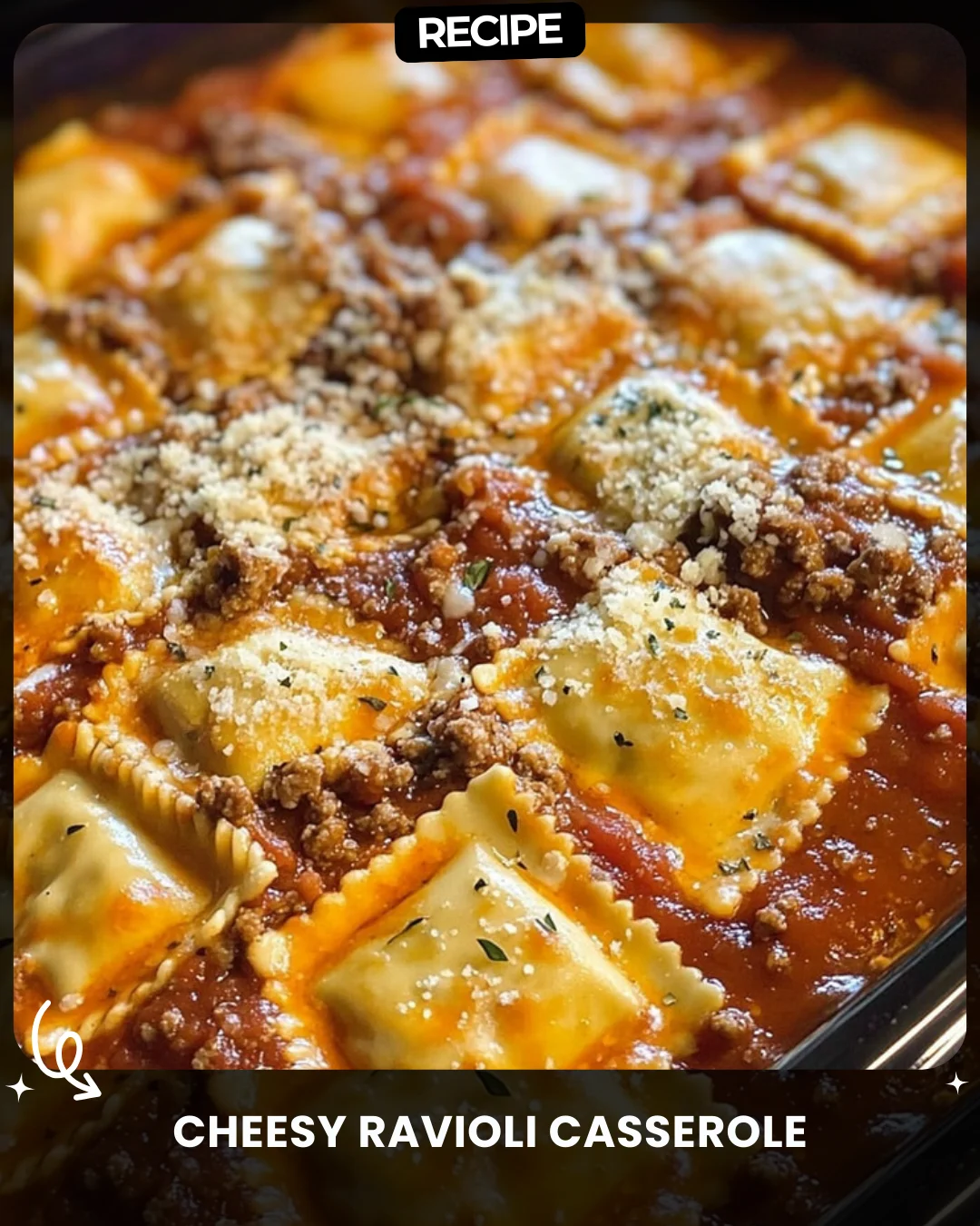 Cheesy Ravioli Casserole
