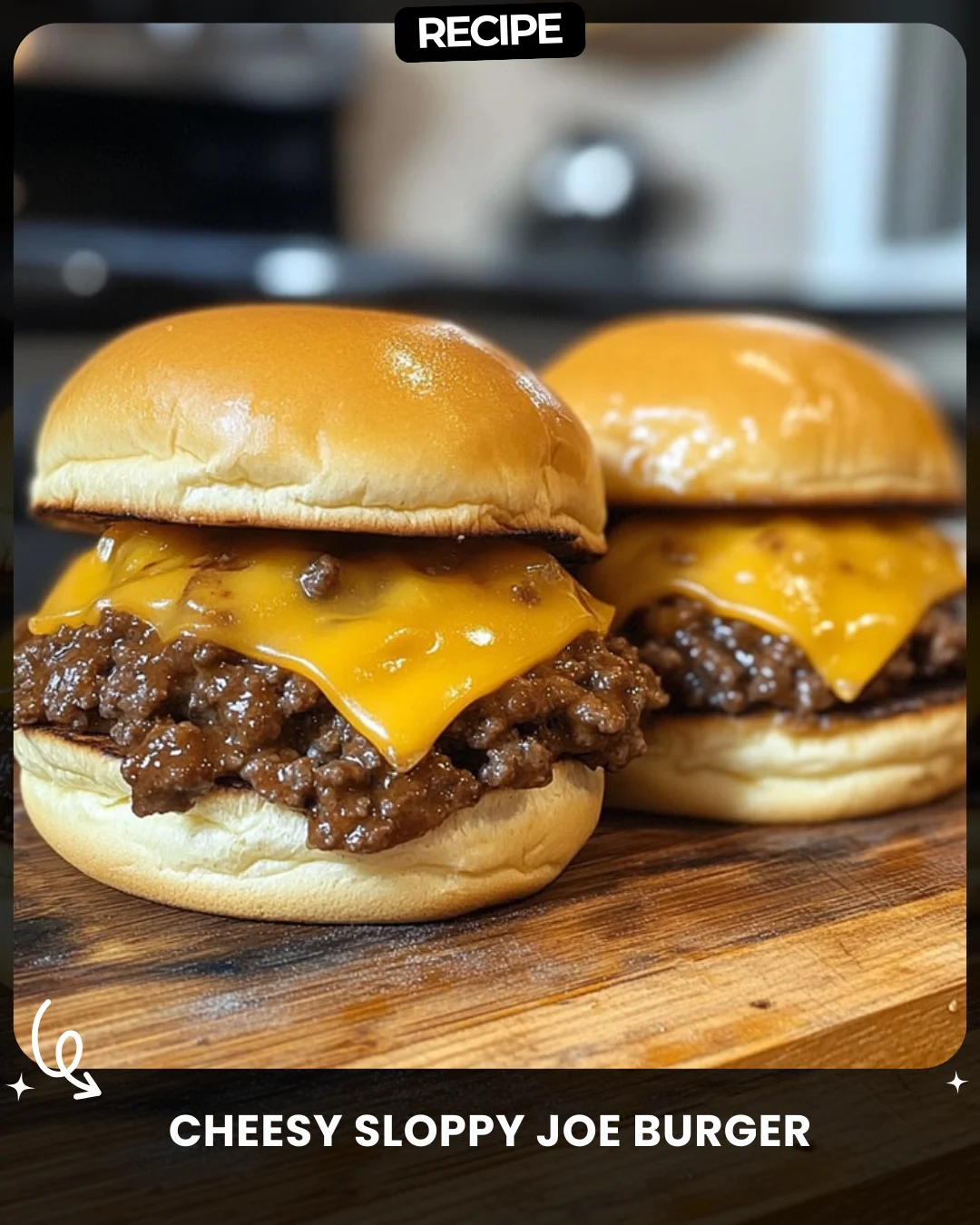 Cheesy Sloppy Joe Burger