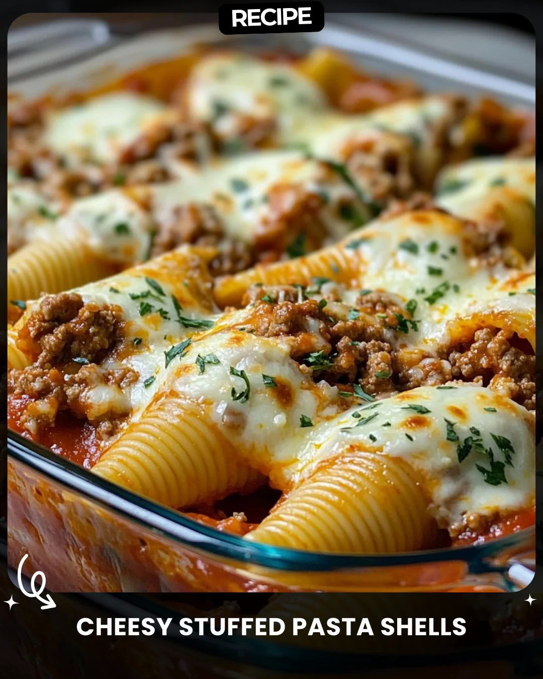 Cheesy Stuffed Pasta Shells