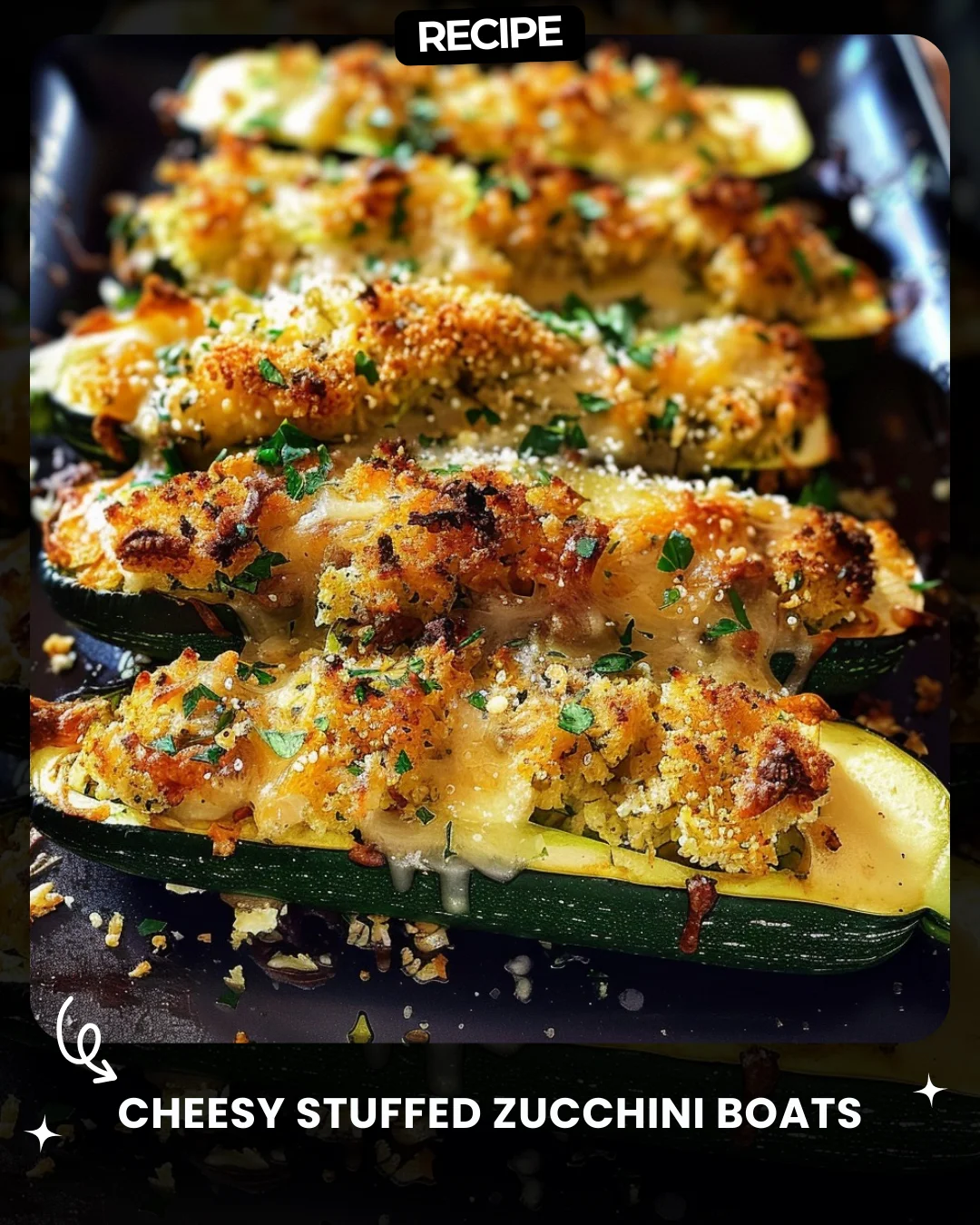 Cheesy Stuffed Zucchini Boats