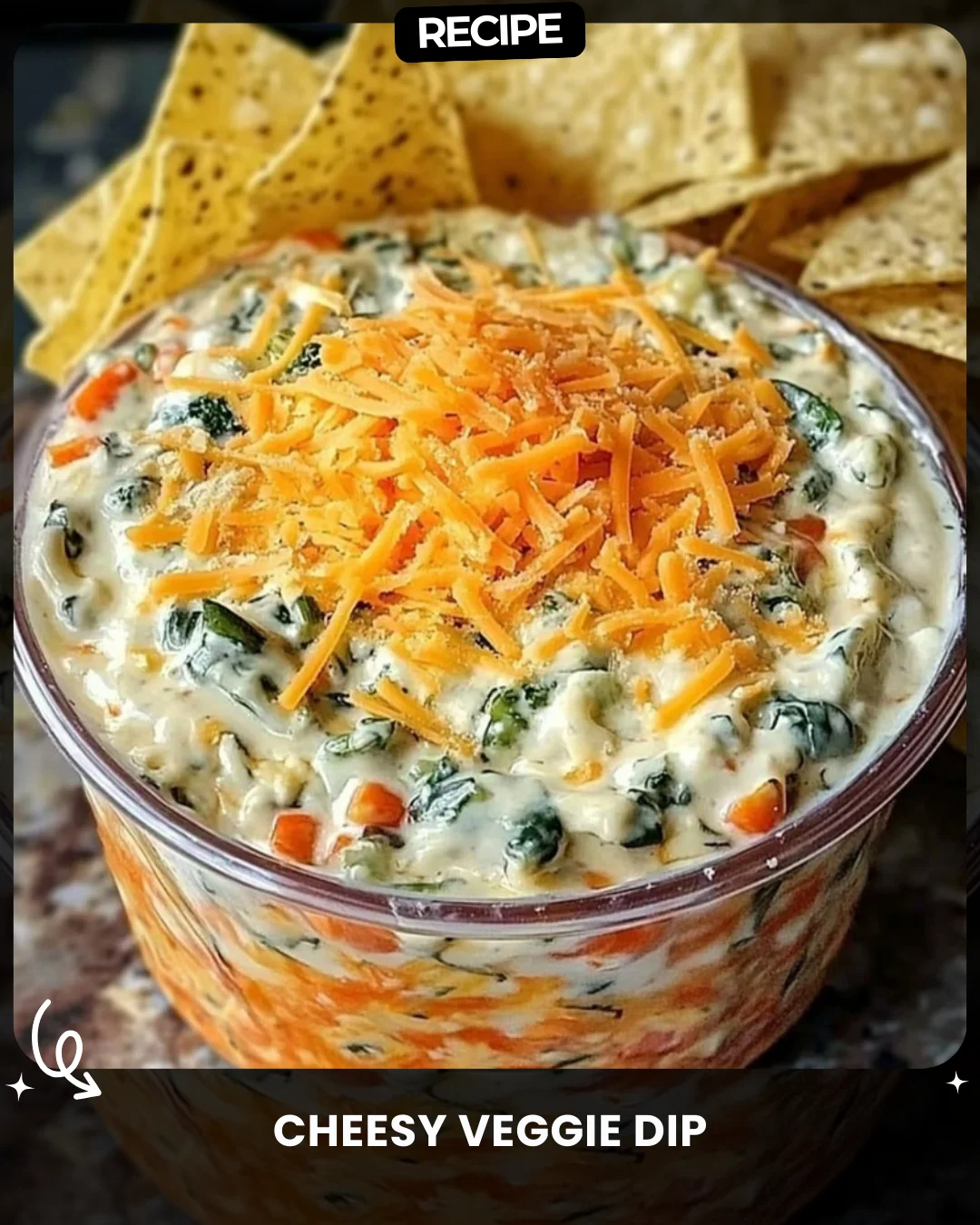 Cheesy Veggie Dip