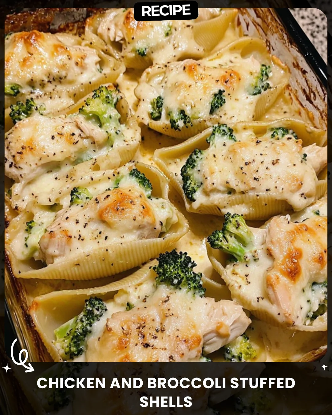 Chicken and Broccoli Stuffed Shells